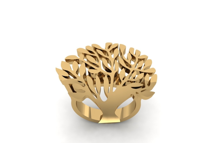 Tree Of Life Ring R 191 3D Print 508196