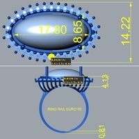 Pearl and Diamond Ring R 151 Free Model - Thumbnail 5