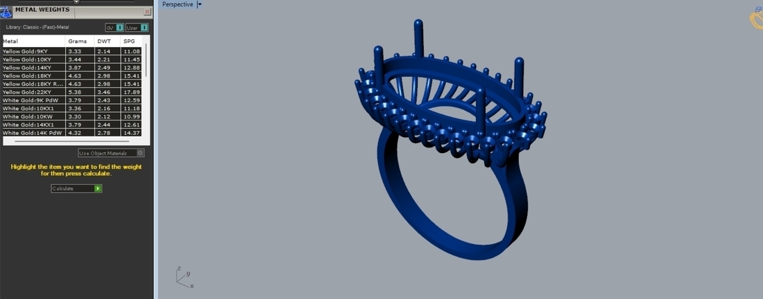 Pearl and Diamond Ring R 151 Free Model 3D Print 508217