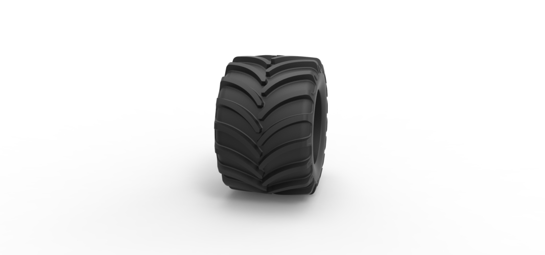 Diecast Tractor tire 14 Scale 1:25 3D Print 508224