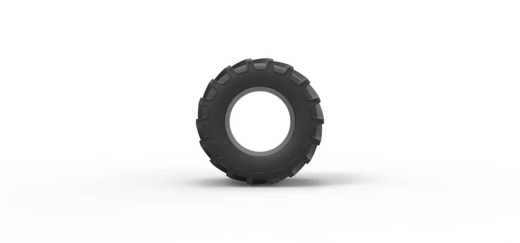 Diecast Tractor tire 14 Scale 1:25 3D Print 508226