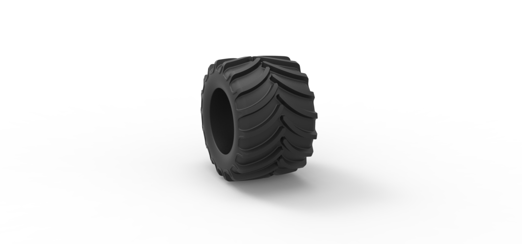 Diecast Tractor tire 14 Scale 1:25 3D Print 508229