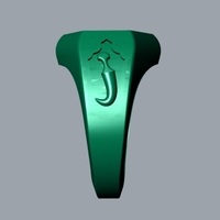 Hexagon Signet Ring R 188 - Thumbnail 7