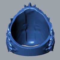 Zeus Greek God Head Ring R 187 - Thumbnail 7