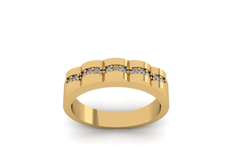 Diamond Ring R 185 3D Print 508351