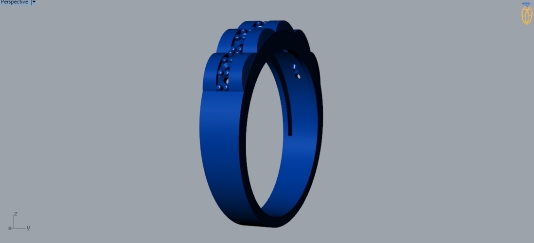 Diamond Ring R 185 3D Print 508356