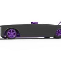 Front engine old school dragster with shell V2 Scale 1:25 - Thumbnail 3