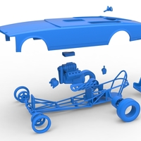 Front engine old school dragster with shell V2 Scale 1:25 - Thumbnail 16