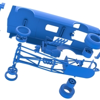 Front engine old school dragster with shell V2 Scale 1:25 - Thumbnail 18