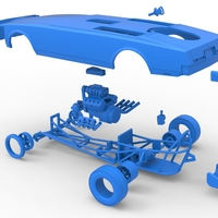 Front engine old school dragster with shell V2 Scale 1:25 - Thumbnail 23