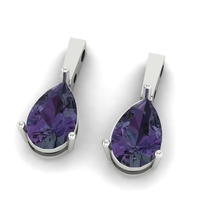 Pear Shape Diamond Pendant and Earring Set S 19 - Thumbnail 3