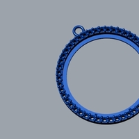 Coin Bezel Diamond Pendant 065 - Thumbnail 5