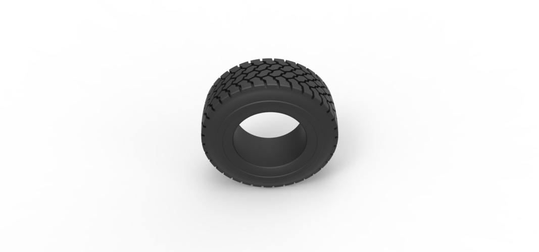 Diecast truck tire 3 Scale 1:25 3D Print 508425