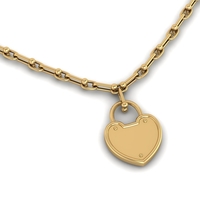 Heart Lock Pendant P 060 - Thumbnail 1
