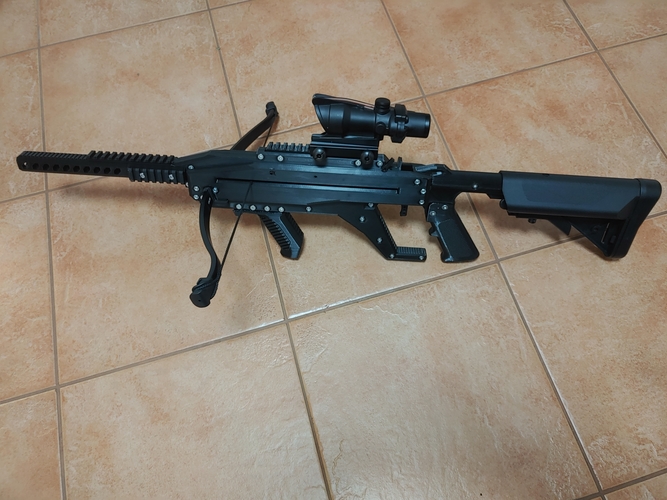 Rattlesnake Repetier-Crossbow Pistol with magazine