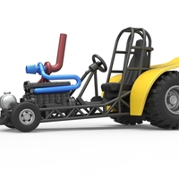 Mini Rod pulling tractor 8 Scale 1:25 - Thumbnail 2