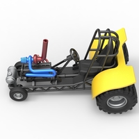 Mini Rod pulling tractor 8 Scale 1:25 - Thumbnail 8