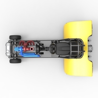 Mini Rod pulling tractor 8 Scale 1:25 - Thumbnail 9