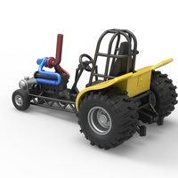 Mini Rod pulling tractor 8 Scale 1:25 - Thumbnail 10