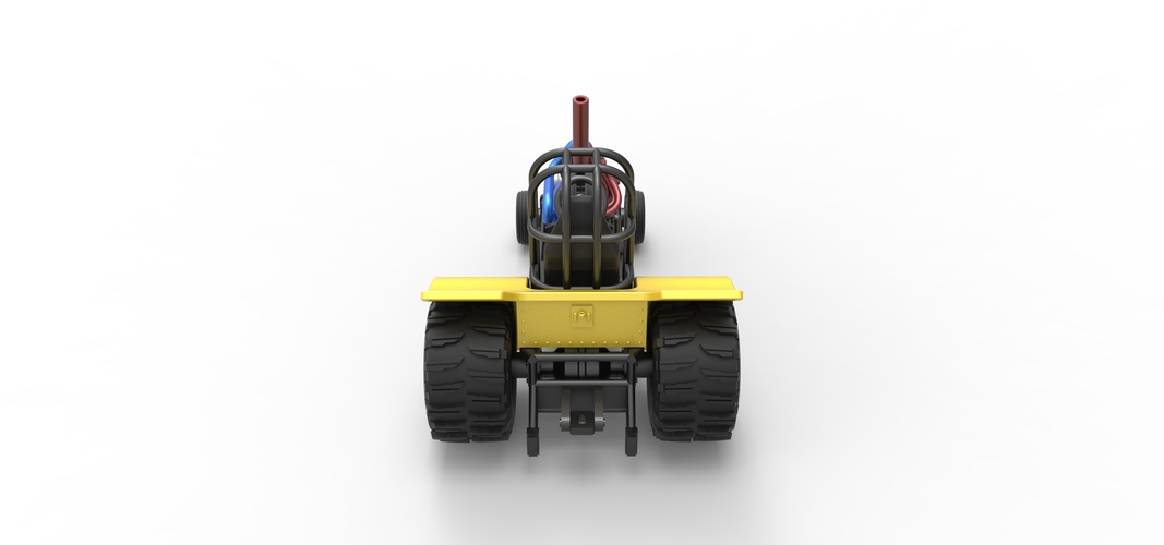 Diecast Mini Rod pulling tractor 8 Scale 1:25 3D Print 508478