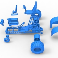 Mini Rod pulling tractor 8 Scale 1:25 - Thumbnail 19