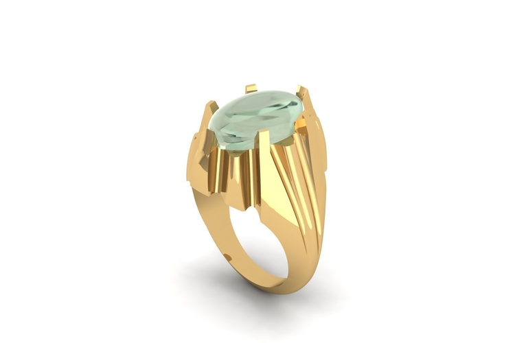 Cutter Signet Ring R 183 3D Print 508501