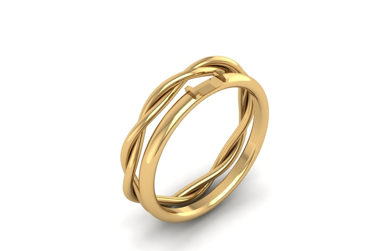 Baguette Ring R 182 3D Print 508510