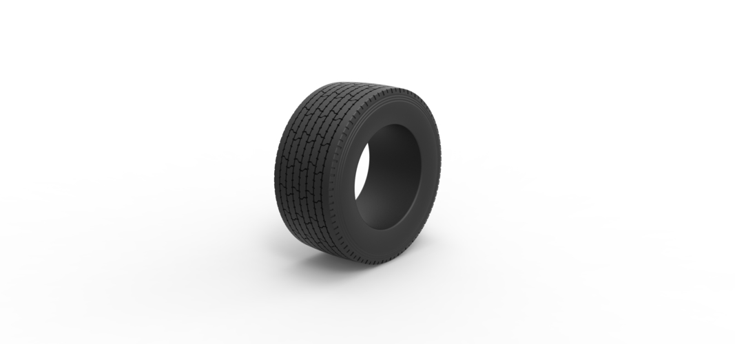 Diecast Super single semi tire 3 Scale 1:25 3D Print 508518