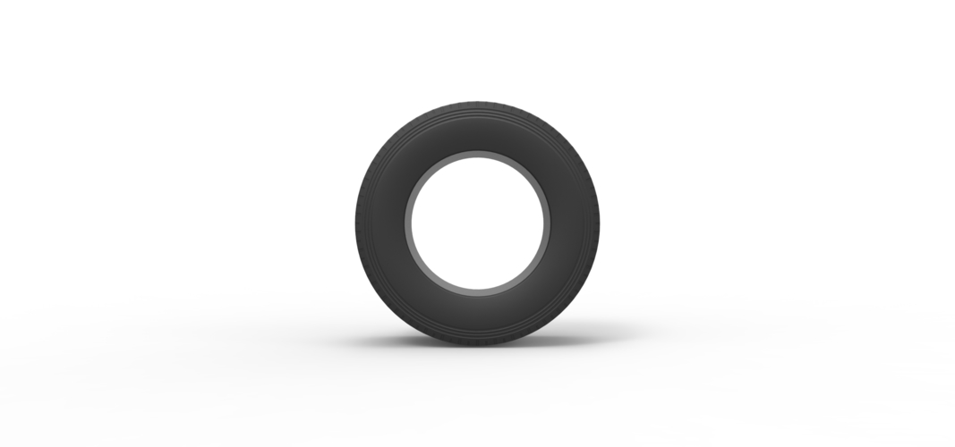 Diecast Super single semi tire 3 Scale 1:25 3D Print 508521