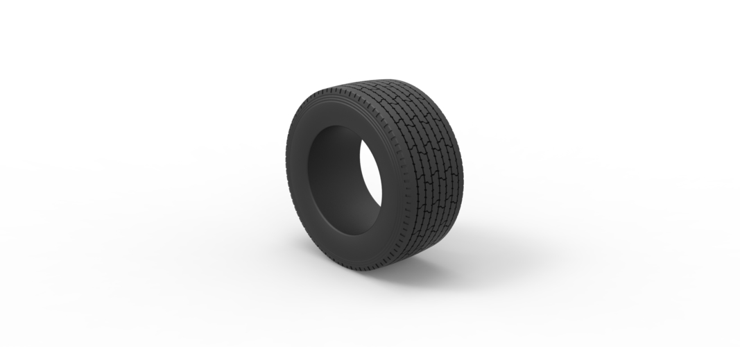 Diecast Super single semi tire 3 Scale 1:25 3D Print 508523