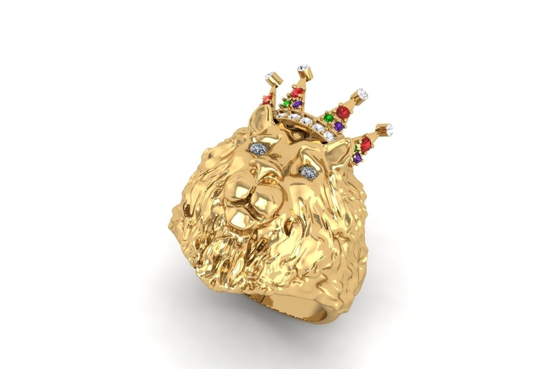 Lion Signet Ring R 181