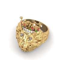 Lion Signet Ring R 181 - Thumbnail 3