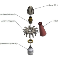 3D Printable Campari Light - Thumbnail 7