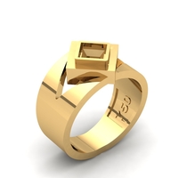 Square Sapphire Ring R 179 - Thumbnail 3