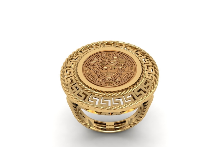 Coin Bezel Ring R 177 3D Print 508678