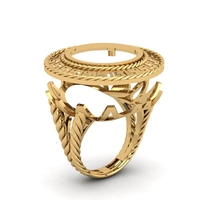 Coin Bezel Ring R 177 - Thumbnail 3