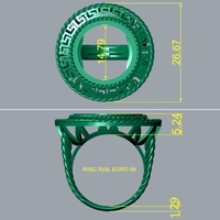 Coin Bezel Ring R 177 - Thumbnail 5