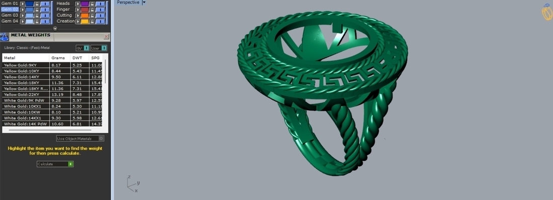 Coin Bezel Ring R 177 3D Print 508682