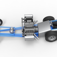 Front engine dragster with double supercharged V8 Scale 1:25 - Thumbnail 9