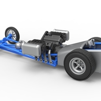 Front engine dragster with double supercharged V8 Scale 1:25 - Thumbnail 11