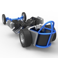 Front engine dragster with double supercharged V8 Scale 1:25 - Thumbnail 12