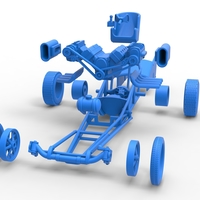 Front engine dragster with double supercharged V8 Scale 1:25 - Thumbnail 17