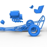 Front engine dragster with double supercharged V8 Scale 1:25 - Thumbnail 18