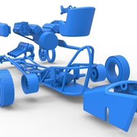 Front engine dragster with double supercharged V8 Scale 1:25 - Thumbnail 20