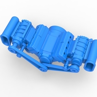 Engine V8 with double supercharger Version 5 Scale 1:25 - Thumbnail 2