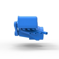 Engine V8 with double supercharger Version 5 Scale 1:25 - Thumbnail 8