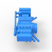 Engine V8 with double supercharger Version 5 Scale 1:25 - Thumbnail 9