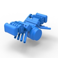 Engine V8 with double supercharger Version 5 Scale 1:25 - Thumbnail 10