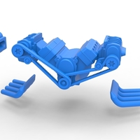 Engine V8 with double supercharger Version 5 Scale 1:25 - Thumbnail 14