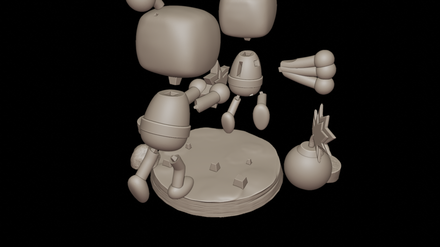 Games - Bomberman 4, GAMES_8380. 3D stl model for CNC